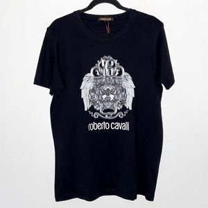 Roberto Cavalli designer graphic print T-shirt XL NWT Unisex